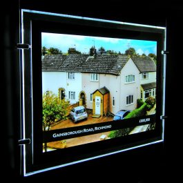 New 3x A3 LED Double Side Window Light Pocket Light Panel Estate Agent Display 